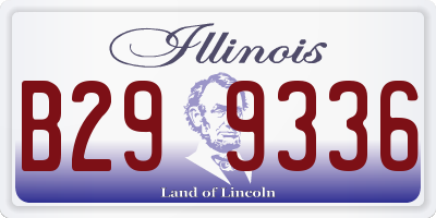 IL license plate B299336