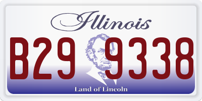 IL license plate B299338