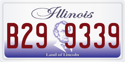 IL license plate B299339