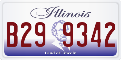 IL license plate B299342