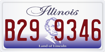 IL license plate B299346
