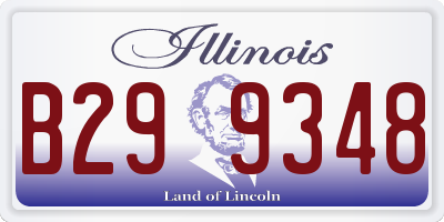 IL license plate B299348