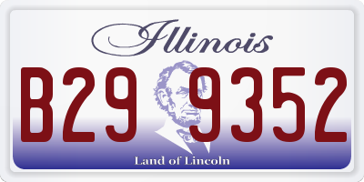 IL license plate B299352