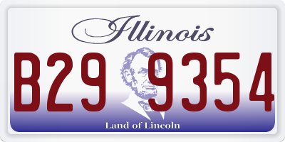 IL license plate B299354