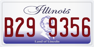 IL license plate B299356