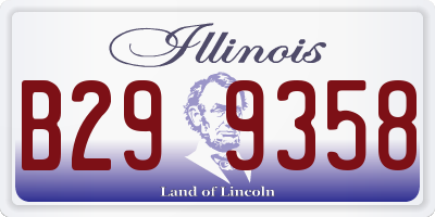 IL license plate B299358