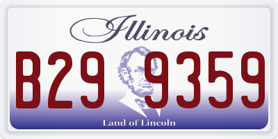 IL license plate B299359