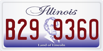 IL license plate B299360