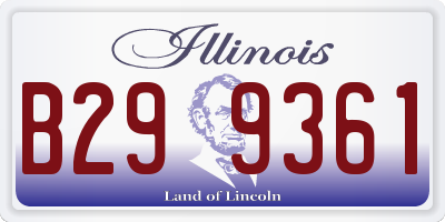 IL license plate B299361