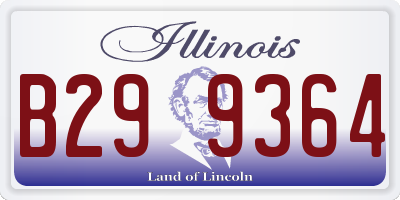 IL license plate B299364