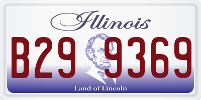 IL license plate B299369