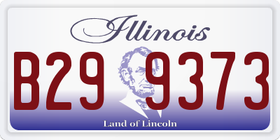 IL license plate B299373