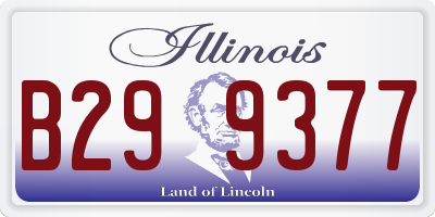 IL license plate B299377