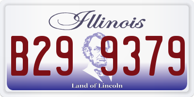 IL license plate B299379