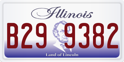 IL license plate B299382