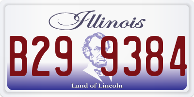IL license plate B299384