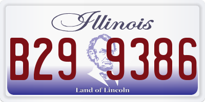 IL license plate B299386