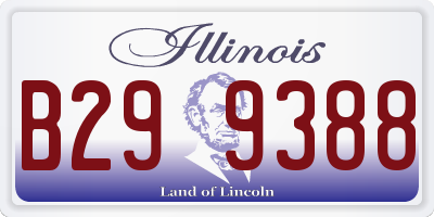 IL license plate B299388