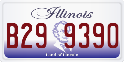 IL license plate B299390