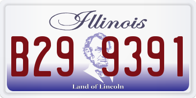 IL license plate B299391