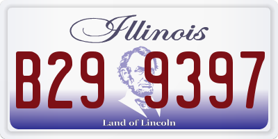 IL license plate B299397