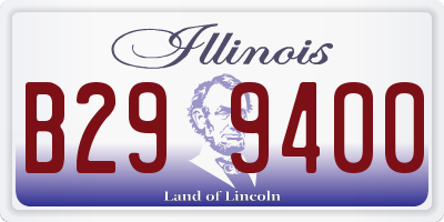 IL license plate B299400