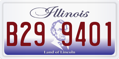 IL license plate B299401