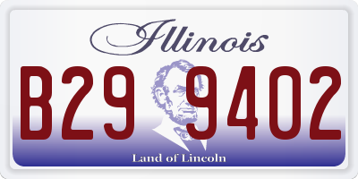 IL license plate B299402