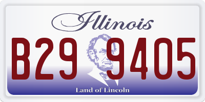 IL license plate B299405