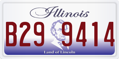 IL license plate B299414