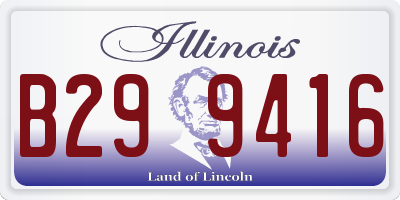 IL license plate B299416