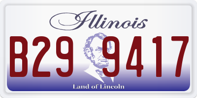 IL license plate B299417