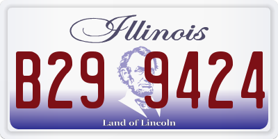IL license plate B299424
