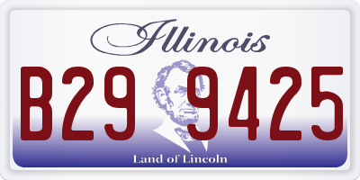 IL license plate B299425