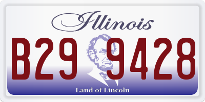 IL license plate B299428