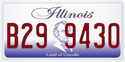 IL license plate B299430