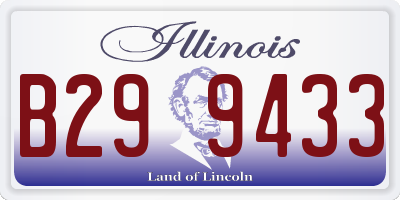 IL license plate B299433