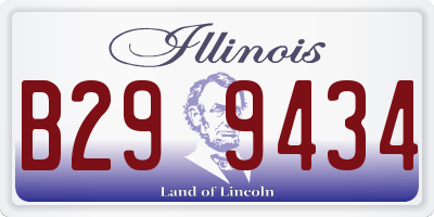 IL license plate B299434