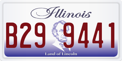 IL license plate B299441