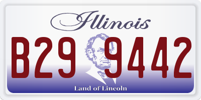 IL license plate B299442