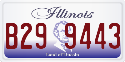 IL license plate B299443