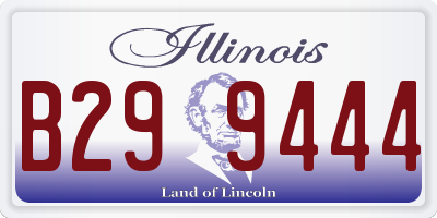 IL license plate B299444