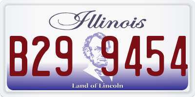 IL license plate B299454