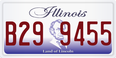 IL license plate B299455