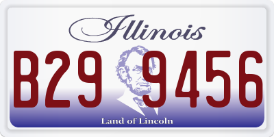 IL license plate B299456
