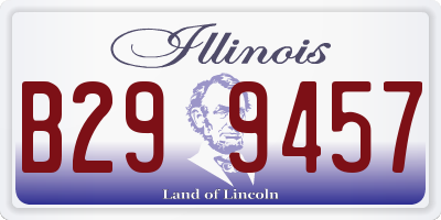 IL license plate B299457