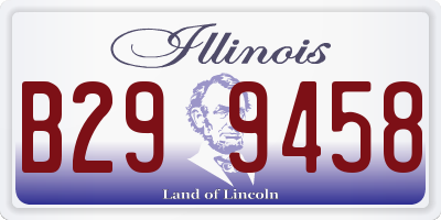 IL license plate B299458