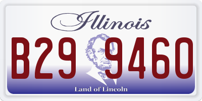 IL license plate B299460
