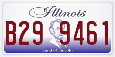 IL license plate B299461