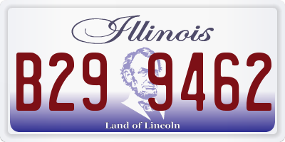 IL license plate B299462